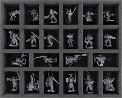 Produktbild von 50mm Schaumstoffeinlage für Kill Team mit 22 Fächern
