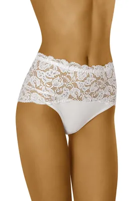 Produktbild von Wolbar wb414 dame slip unterhose hoher bund unterwäsche, weiß, l