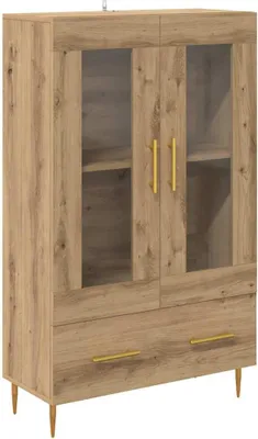 Image de Haut Armoire avec tiroir Chêne artisanal 69,5 x 31 x 115 cm