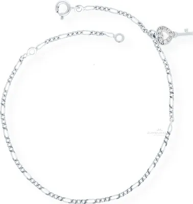 Produktbild von JuwelmaLux Fußkette 925 Silber mit Zirkonia JL39-04-0185 24 cm