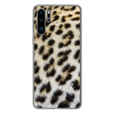 Produktbild von MuchoWow® Handyhülle Schutzhülle Hülle für Huawei P30 Pro Nahaufnahme Mantel Leopard Silikon Softcase Handy Hülle - Schutzdeckel