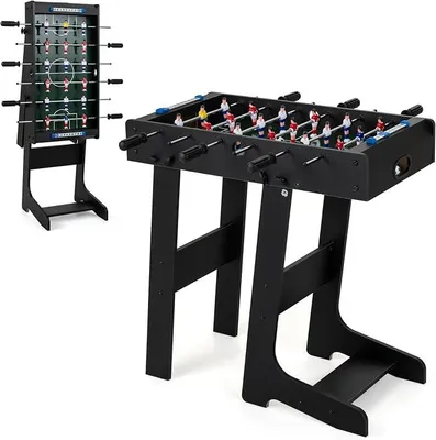 Imagen del producto de Mesa de futbolín plegable, con 18 jugadores y 2 pelotas