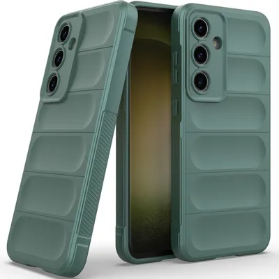 Produktbild von Handyhülle für Samsung Galaxy S24 FE Weich TPU Silikon Stossfest Anti-rutsch Hülle Grün