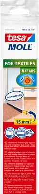 Produktbild von tesamoll Zugluftstopper für Türen & glatte Böden - 100 cm x 43 mm - transparent