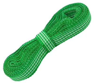 Geschenkband dunkelgrün, Zierband, Dekoband, Karoband, Schleifenband