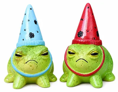 Produktbild von Frosch Mini-Figuren für Garten Balkon & Sukkulenten, Resin Tierdeko zum Basteln Pflanzen & Outdoor Dekoration