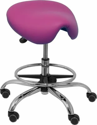 Image de Alatoz tabouret violet similicuir