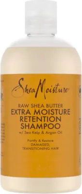 Obrázek produktu pro SheaMoisture Raw Shea Butter Extra Moisture Retention Shampoo pro poškozené vlasy na přechodu 384ml