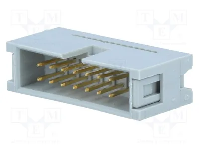 Image de 1 connecteur pour câble plat, mâle, 14 broches, pas de 1,27 mm, modèle DS1015-14NN0A