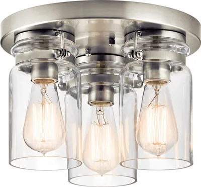 Produktbild von Deckenleuchte E27 Glas Metall Industrial Deckenlampe