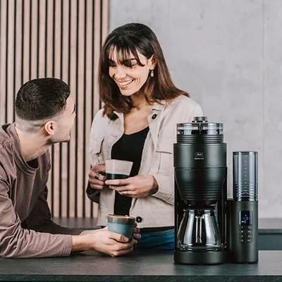 Obrázek produktu pro MELITTA 1030-05 AromaFresh kávovar na filtrovanou kávu s mlýnkem, barva: černá