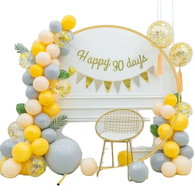 Image de Support pour arche de ballons, structure métallique robuste, polyvalent pour les événements, L