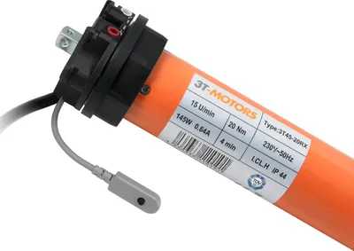 Produktbild von Funk-Rollladenmotor mit mechanischen Endschaltern 3T45-20RX 20Nm SW60