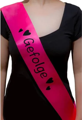 Produktbild von Oblique Unique Schärpe Gefolge JGA Junggesellinnenabschied Hen Party pink