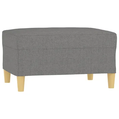 Image de vidaXL Tabouret de pied gris foncé 70x55x41 cm Tissu