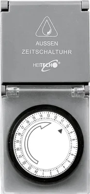 Obrázok produktu pre Vonkajší časovač HEITECH s výklopným krytom mechanický