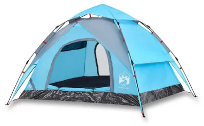 Immagine prodotto di vidaXL Tenda da campeggio a cupola 3 persone blu sgancio rapido