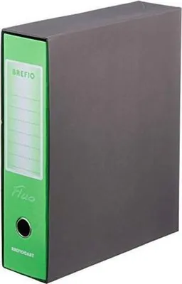 Image de Brefiocart Brefio Fluo classeur à anneaux A4 Noir, Vert