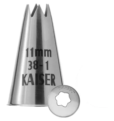 Produktbild von Original Kaiser Sterntülle 11 mm, Edelstahl, rostfrei, Silber