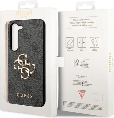 Zdjęcie produktu dla Etui Guess Guhcs23S4Gmggr S23 S911 - Szare Hardcase 4G Big Metal Logo