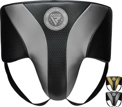 Zdjęcie produktu dla Ochraniacz pachwiny RDX do boksu, Muay Thai, kickboxingu, MMA, walki, skóra Maya Hide, seria MARK PRO