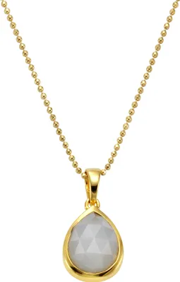 Produktbild von Jamelli Halskette 925/- Sterling Silber 45cm gelb Mondstein weiß 500245086J-45