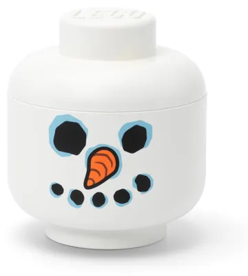 Produktbild von LEGO Aufbewahrungskopf STORAGE HEAD SNOWMAN S weiß