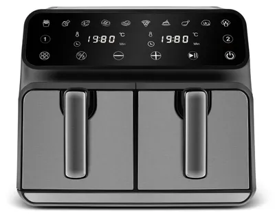 Produktbild von Karaca Multifry XXXL 4+4 Liter digitaler Airfryer Fritteusen mit zwei Kammern