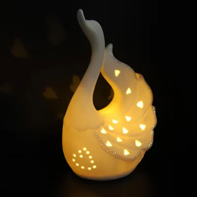 Obrázek produktu pro LED noční lampička ve tvaru labutě, dekorace do domácnosti, dekorace do dětského pokoje, ozdoba (XS30100)