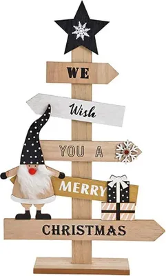 Produktbild von Tannenbaum aus Holz Christmas 47cm