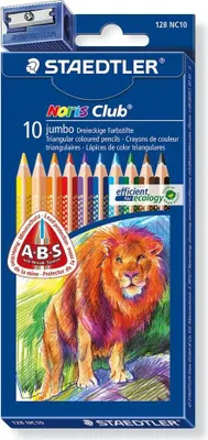 Immagine prodotto di Matite colorate Noris Jumbo, confezione da 10 pezzi