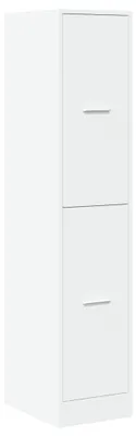 Zdjęcie produktu dla Szafka apteczna biała z drewna przetworzonego 30x41x144,5 cm