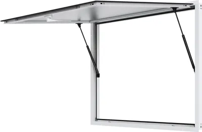 Produktbild von VEVOR Speisewagen-Snackfenster, 1220 x 915 mm, Speisewagen-Servierfenster aus Aluminium, max. 85° drehbares Servierfenster, geeignet für Speisewagen