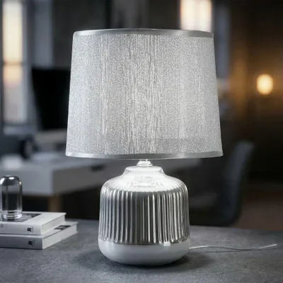 Immagine prodotto di Mauro Ferretti Lampada da tavolo Lucina 20x29 cm Bianco Argento