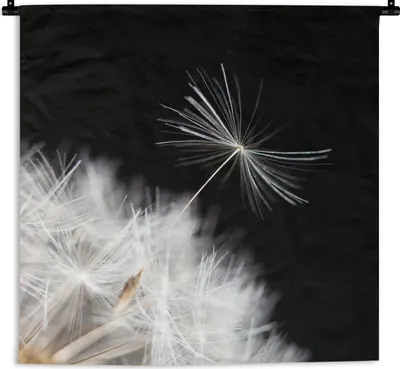 Produktbild von MuchoWow® Wandteppich Wandbehang Blume - Löwenzahn - Pflanze 120x120 cm Tapisserie Dekoration Wandtuch - Modern - Baumwollgewebe