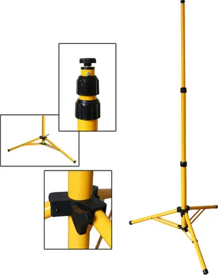 Produktbild von EINFEBEN LED Baustrahler - Akku Arbeitsleuchten - Arbeitsscheinwerfer - Bauscheinwerfer - inkl. Standgestell und Tragegriff - IP66 Wasserdicht (Einzelne Halterung)