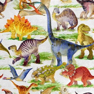 Obrázok produktu pre Kráľovská zamatová polyesterová látka na šitie - motív dinosaura 2