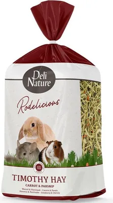 Produktbild von Deli Nature Rodelicious Timothy-Heu mit Karotte und Pastinake - 600g Deli Nature