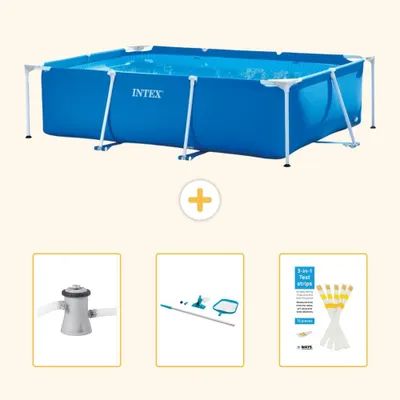 Produktbild von Rechteckiger Frame Pool - 220x150x60 cm - 4-teilig SCB82