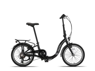 Produktbild von PACTO SIX - Hollandrad Hochwertiges Klappfahrrad 27cm Aluminiumrahmen Bike 20 Zoll Aluminiumräder Bicycle, 6 Speed Shimano Gänge Faltrad Klapprad
