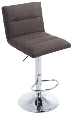 Produktbild von CLP Barhocker Limerick Stoff höhenverstellbar und drehbar,dunkelgrau chrom
