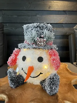 Image de Bonhomme de neige 36Cm/42Cm Led 2Ass