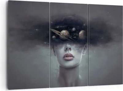 Produktbild von Bild auf Leinwand - Leinwandbild - 3 Teile - Quinoa Frau Gesicht - 165x110cm - Wand Bild - Wanddeko - Wandbilder - Leinwanddruck - Bilder - Wanddekoration - Leinwand bilder - Wandbild - CE165x110-4796