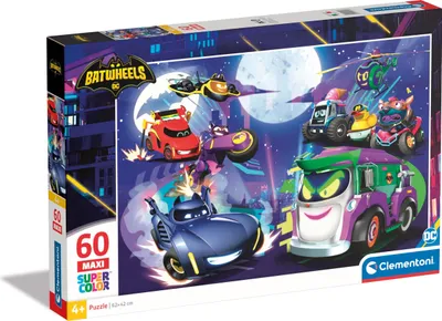 Produktbild von Puzzle 60 elementów Super Kolor Batwheels