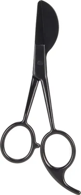 Produktbild von Schere mit Entenschnabelklinge, Edelstahl, ergonomischer Griff, Teppichschere für Applikationen, Schwarz