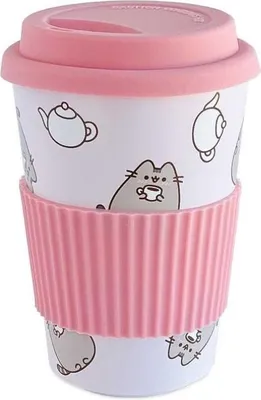 Produktbild von Pusheen Keramikbecher mit Deckel 400 ml