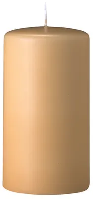 Produktbild von Flachkopf-Stumpenkerzen Beige 150 x Ø 40 mm, 16 Stück