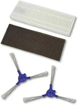 Produktbild von Rowenta Set mit 2 Seitenbürsten und 2 Ersatzfiltern, Zubehör für Saugroboter Explorer 20 und Explorer 40 ZR720001
