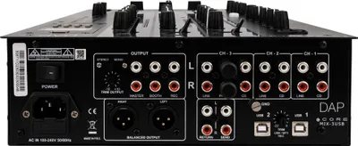Produktbild von DAP CORE MIX-3 USB Dreikanal-DJ-Mixer mit USB-Schnittstelle