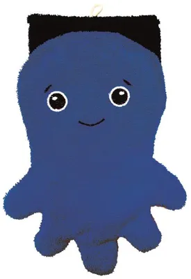 Immagine prodotto di Flanella Fürnis con motivi di animali divertenti grande 100% Cotonelogico GOTS 279 blu polpo